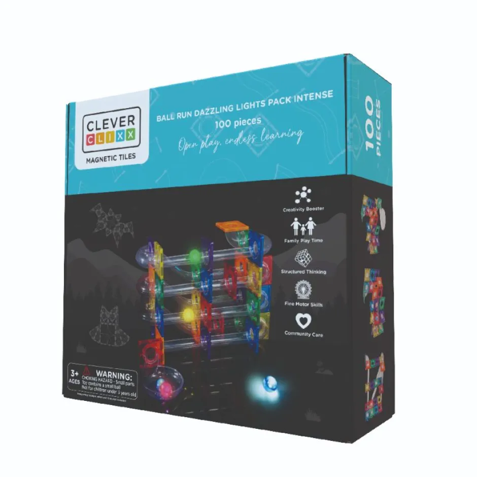 Outlet Cleverclixx Ball Run Dazzling Lights Pack Intense, 100 Stuks