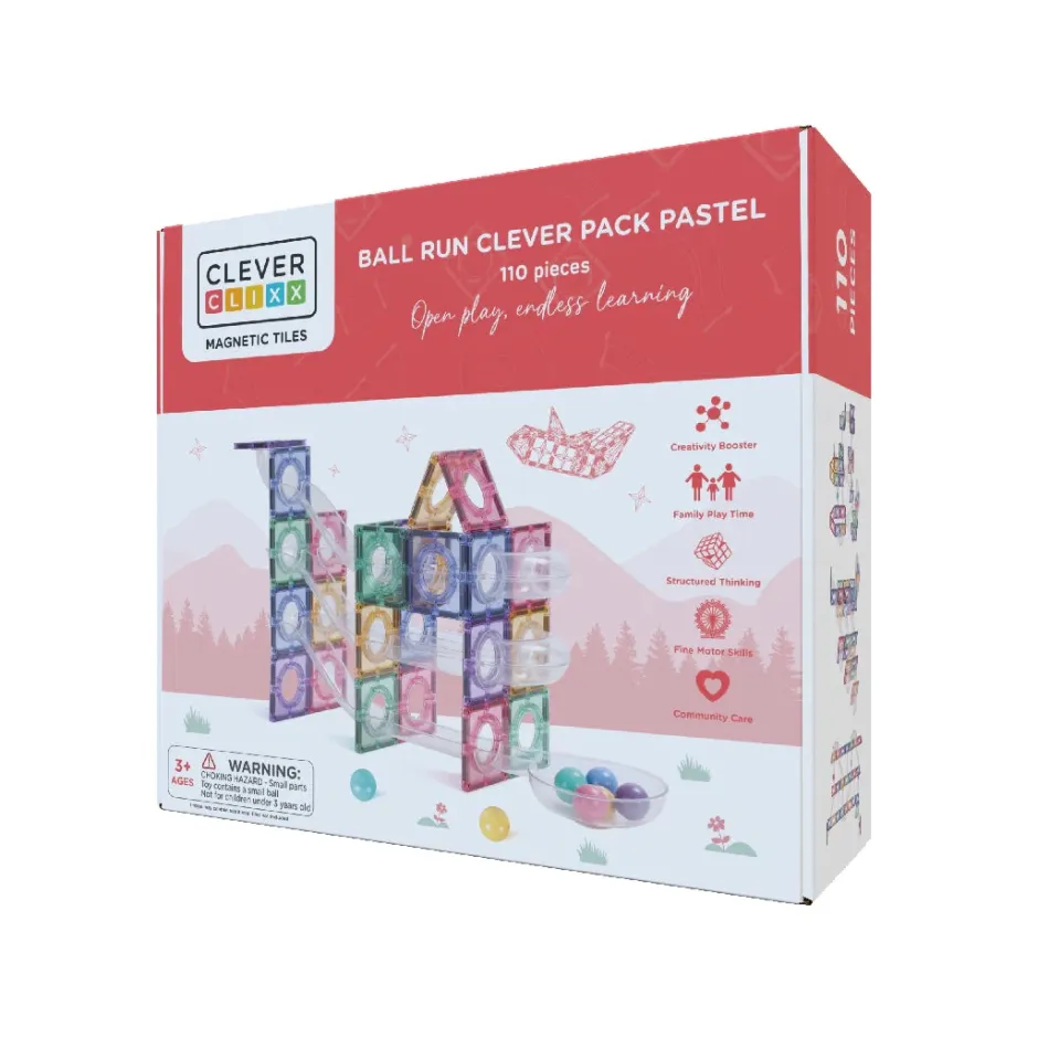 Best Sale Cleverclixx Ball Run Pack Pastel, 110 Stuks