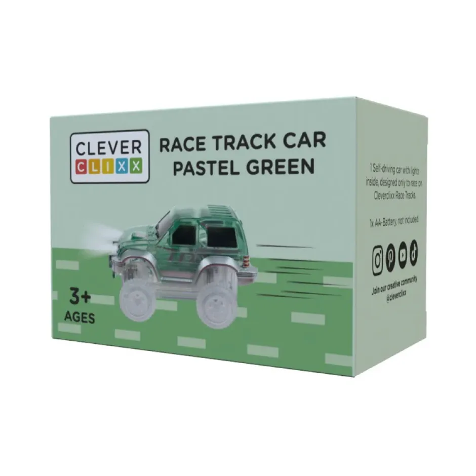 Hot Cleverclixx Raceauto, Pastel Groen