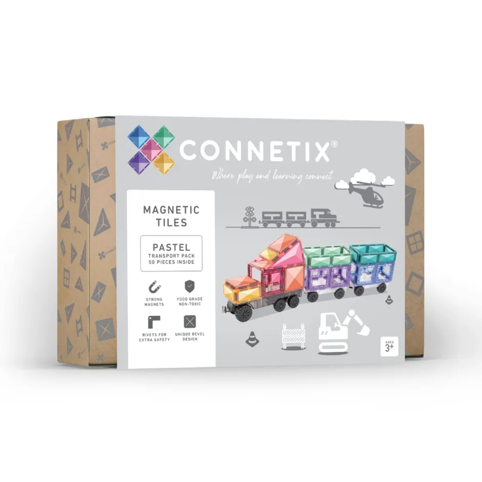 Flash Sale Connetix Pastel Transport Pack, 50 Stuks