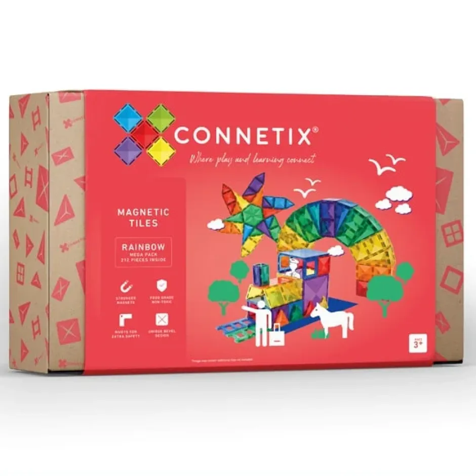 Shop Connetix Rainbow Megapack, 212 Stuks