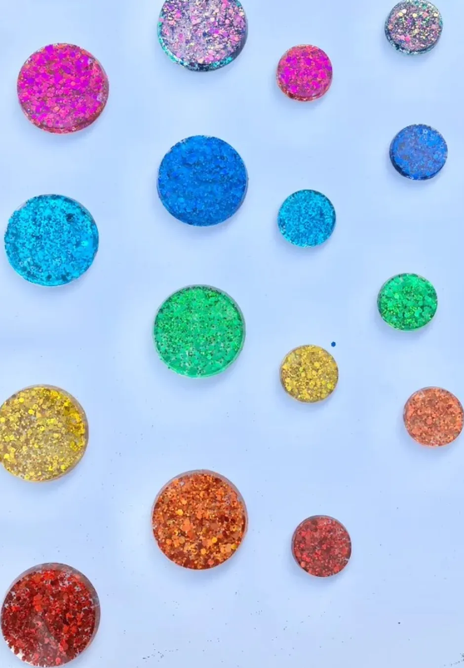 Cheap Glitterspel Glitter Speelschijven Regenboog, 16 Stuks