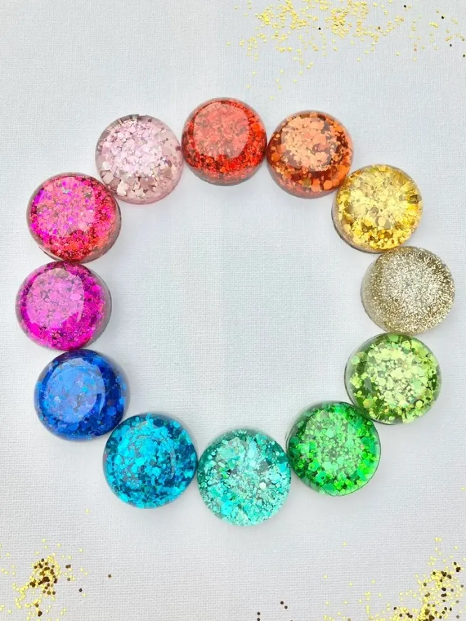 Cheap Glitterspel Glitter XL Speelparels Regenboog, 12 Stuks