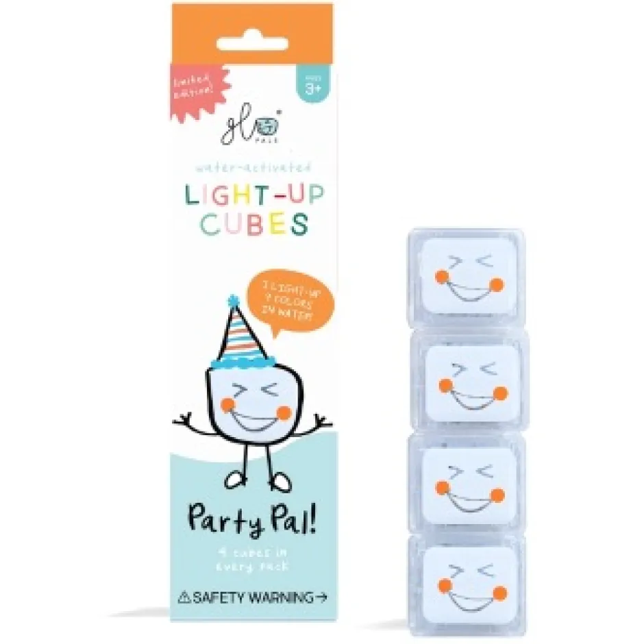 Clearance Glo Pals Light Up Cubes Party, 4 Stuks