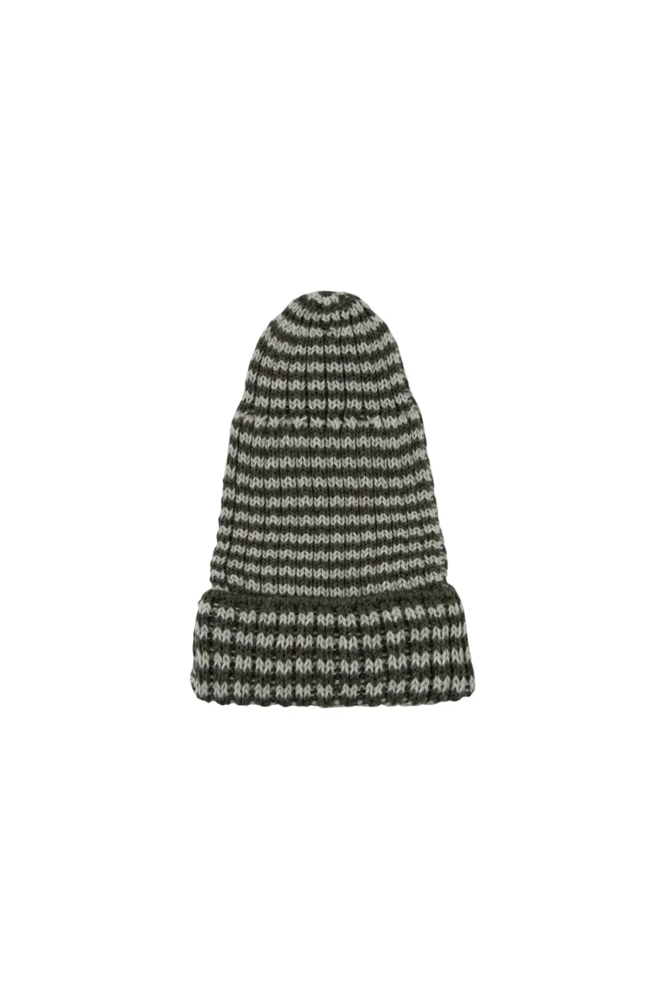 Outlet We are GOMMU Gommu Beanie Donkergroen Met Cream