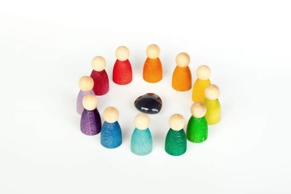 Flash Sale Grapat 12 Houten Nins Poppetjes