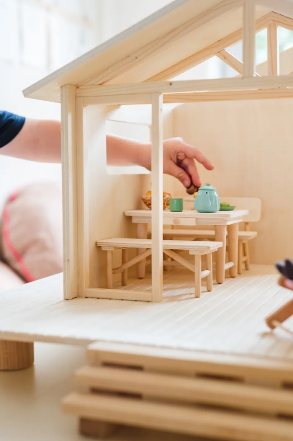 Fashion Het Houten Huis - Eettafel Met 2 Stoelen