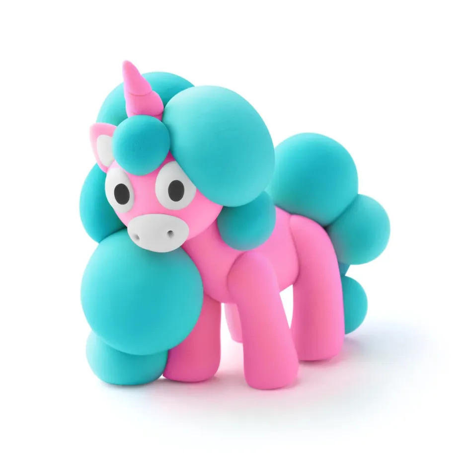 Sale Hey Clay Rainbow Unicorn, Cloudy