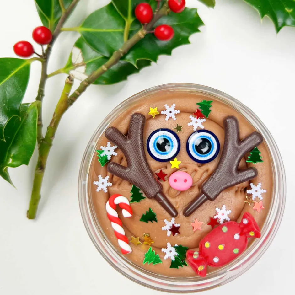 Cheap Invitation to Imagine Limited Edition Speelklei, Build A Reindeer Surprise Pot, 250 Gram