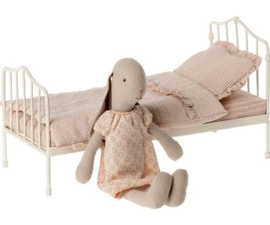 Clearance Maileg Miniatuur Bed, Mini Roze/rood