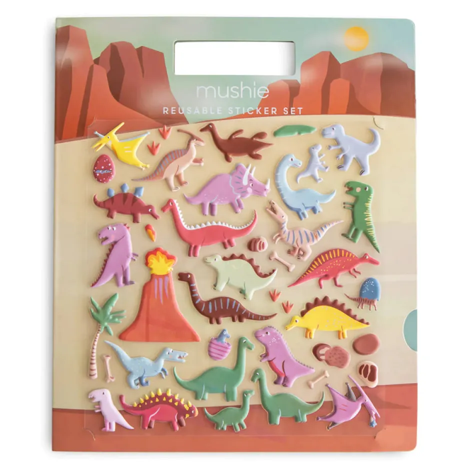 Store Mushie - Herbruikbaar Stickervel Dino's