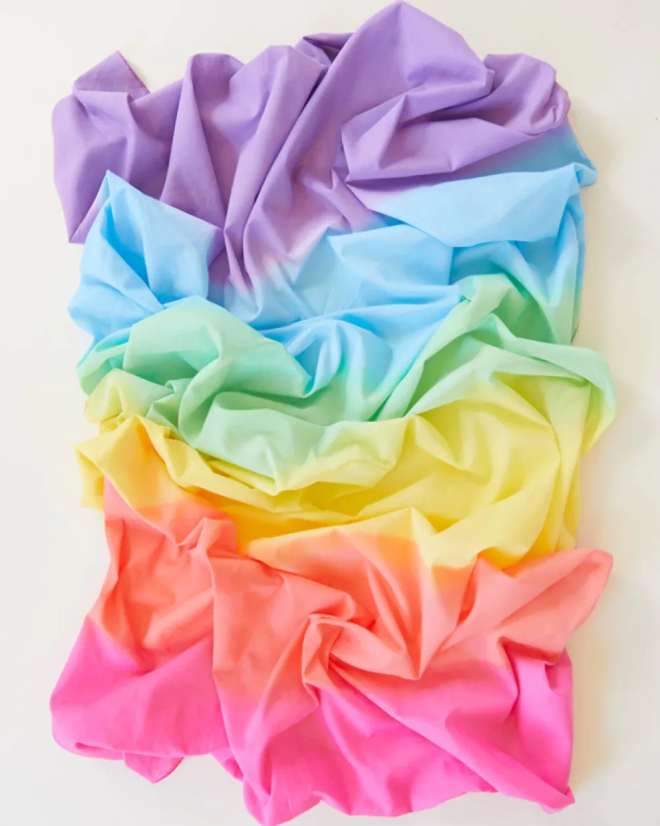 Shop Sarah's Silks Grote Katoenen Doek, Regenboog