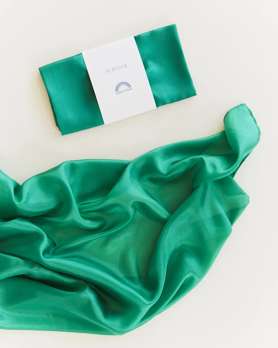 Clearance Sarah's Silks Speelzijde Groen