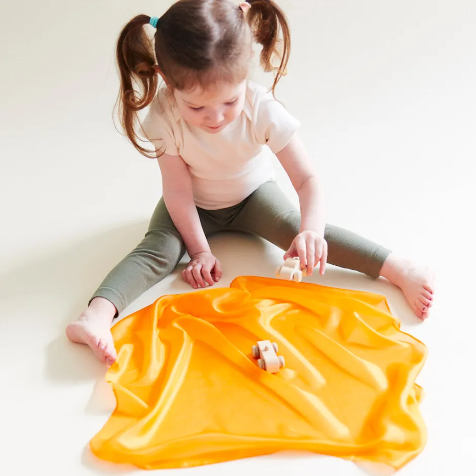 Online Sarah's Silks Speelzijde Mini Oranje