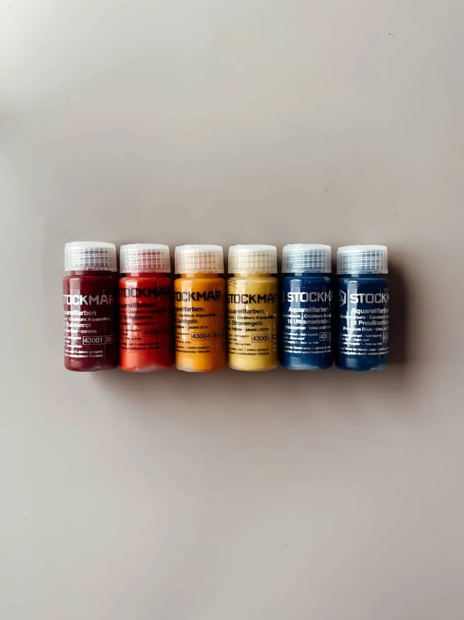 New Stockmar Aquarelverf, 6 Kleuren